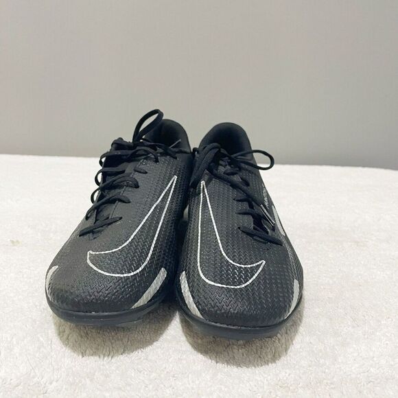 Nike Phantom GT2 Club MG Mens Black Silver Soccer Cleats 8.5 Athletic Lace Up - Picture 2 of 12